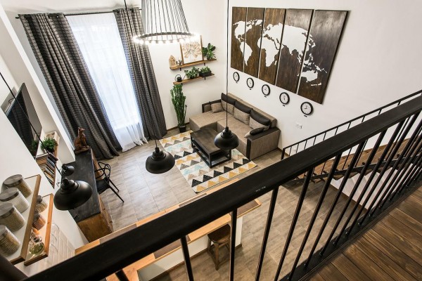 Two level apartment Odessa for 4