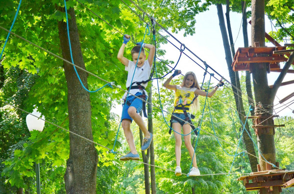 Верёвочный парк в парке Горького