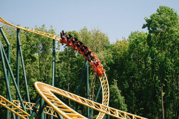 Американские горки в Парке Горького